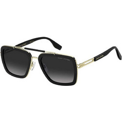 Marc Jacobs MJ674S 807/9O Ανδρικά Γυαλιά Ηλίου Aviator Κοκάλινα Μεταλλικά Μαύρα με Μπλε Polarized Φακό