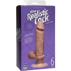 Doc Johnson Ρεαλιστικό Dildo με Βεντούζα & Όρχεις 22cm Καφέ