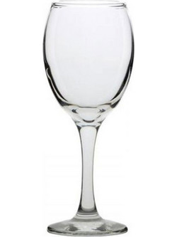 Uniglass Σετ Ποτήρια Κρασιού Γυάλινα Κολωνάτα Queen 580ml 6τμχ 91516