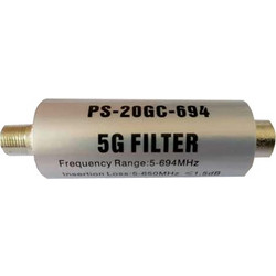 ANGA PS-20GC-694 Φίλτρο απόρριψης 5G/LTE συχνοτήτων 5-694MHz με F
