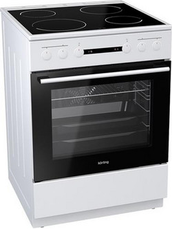 Korting KEC6A60WGKRT Κουζίνα Ηλεκτρική 71lt με Κεραμικές Εστίες 60cm