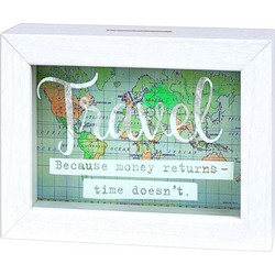 Κουμπαράς Ξύλινος Moses Travel 13x5x17cm Λευκός 82452