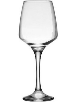 Inart Σετ Ποτήρια Κρασιού Γυάλινα Κολωνάτα 2x 400ml 6τμχ 6-60-591-0002