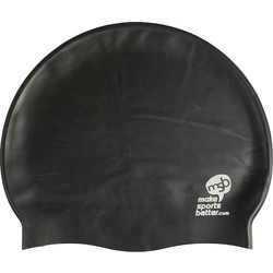 MSB swim cap black MSB black/white