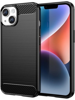 Θήκη Carbon Back Cover για iPhone 14 Plus - 15 Plus - Μαύρο