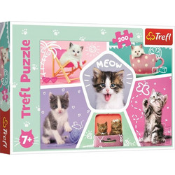 Παιδικό Puzzle Trefl Feline Pranks Γατάκια 200 Κομμάτια