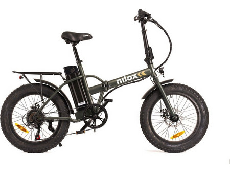 Nilox Doc X8 Plus Σπαστό Ηλεκτρικό Ποδήλατο Πόλης 20" 250W με 7 Ταχύτητες και Δισκόφρενα Χακί