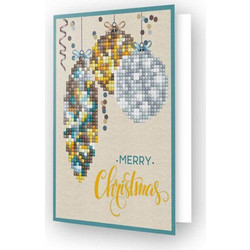 Diamond Dotz Ευχετήρια Κάρτα Merry Christmas Baubles Antique Β - Βασικοί χρήστες Χριστούγεννα DDG