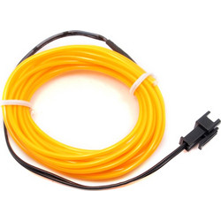 2M Yellow Flexible El Wire (5mm)