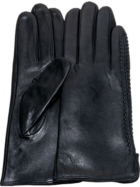 Δερμάτινα γάντια γυναικεία μαύρα W-380-BLK
