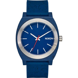 Nixon Time Teller Ανδρικό Ρολόι με Μπλε Καουτσούκ Λουράκι A1361-5138-00