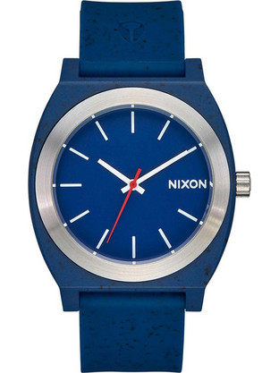 Nixon Time Teller Ανδρικό Ρολόι με Μπλε Καουτσούκ Λουράκι A1361-5138-00