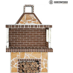 Sxistolithos 0108 Χτιστή Ψησταριά 155x90cm