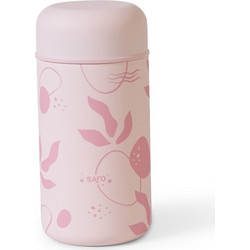 Saro Leaves Βρεφικό Θερμός Φαγητού Ανοξείδωτο Dusty Pink 500ml