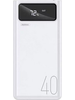 Remax RPP-113 Power Bank 40000mAh με 3 Θύρες USB-A White