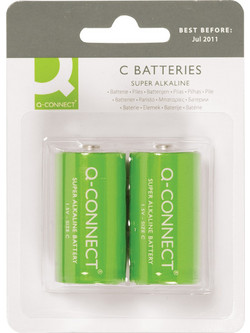 Q-CONNECT Super Alkaline C 2τμχ