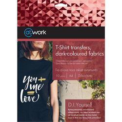 Work Χαρτί Σιδερότυπο - Σκουρόχρωμο A4/10 φύλλα