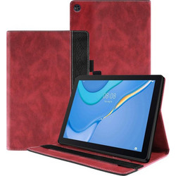 Για Huawei MatePad SE Splicing Series Tablet δερμάτινη θήκη (Κόκκινο) (OEM)
