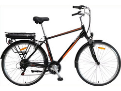 TXED E-Times City 6000 HB Ηλεκτρικό Ποδήλατο Πόλης 26" 250W με 7 Ταχύτητες Μαύρο
