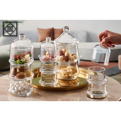 Espiel Villa Patisserie Γυάλινη Εταζέρα 2 Ορόφων Διάφανη O8.2xY16cmΚωδικός: SP96985G1