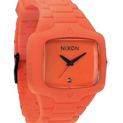 Nixon Rubber Player Ανδρικό Ρολόι με Πορτοκαλί Καουτσούκ Λουράκι Orange
