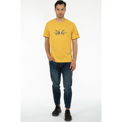 EVERBEST T-Shirt Λαιμόκοψη Με Στάμπα 222816Α ΚΙΤΡΙΝΟ ΚΙΤΡΙΝΟ