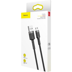 BASEUS CAFULE Καλώδιο Φόρτισης Συγχρονισμού MICROUSB 1.00M - ΜΑΥΡΟ