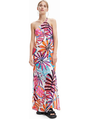 Desigual Maxi Καλοκαιρινό Καθημερινό Φόρεμα Πολύχρωμο 23SWMW06-1000