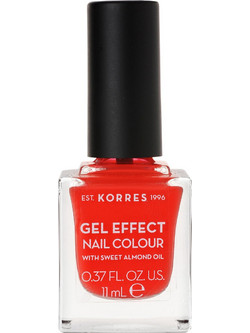 Korres Gel Effect 45 Coral Gloss Βερνίκι Νυχιών Μακράς Διαρκείας 11ml