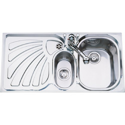 Macart Suter SL-100 Ένθετος Νεροχύτης Inox Σαγρέ Δεξιά Ποδιά