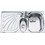 Macart Suter SL-100 Ένθετος Νεροχύτης Inox Σαγρέ Δεξιά Ποδιά