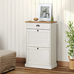 vidaXL Vigo Παπουτσοθήκη Ξύλινη Λευκή Μ60xΠ35xΥ96cm 353170