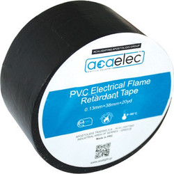 Μονωτική ταινία PVC ACAELEC σε μαύρο χρώμα 0.13mmx38mmx20yds - DY00000030
