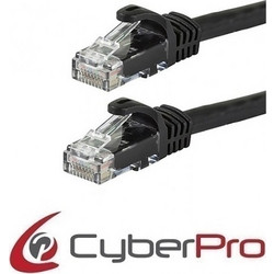 CyberPro U/UTP Cat.6 Καλώδιο Δικτύου Ethernet 10m Black