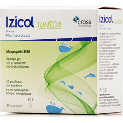 Cross Pharmaceuticals Izicol Junior Πεπτικό Βοήθημα για Παιδιά 20x6gr