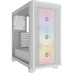 Corsair 3000D RGB AirFlow White Gaming Midi Tower Κουτί Υπολογιστή με Πλαϊνό Παράθυρο