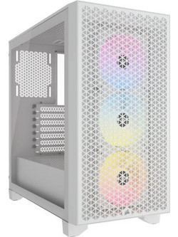 Corsair 3000D RGB AirFlow White Gaming Midi Tower Κουτί Υπολογιστή με Πλαϊνό Παράθυρο