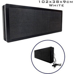 Κυλιόμενη Πινακίδα LED με Wifi Μονής Όψης 100x40cm Λευκό - OEM