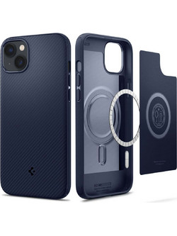 Spigen Mag Armor Back Cover Navy Blue (iPhone 14 Plus)