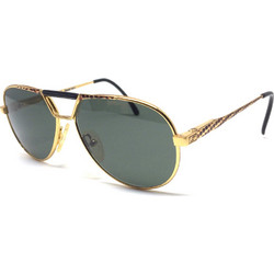 Safilo K458 17H Ανδρικά Γυαλιά Ηλίου Aviator Μεταλλικά Χρυσά με Πράσινο Polarized Φακό