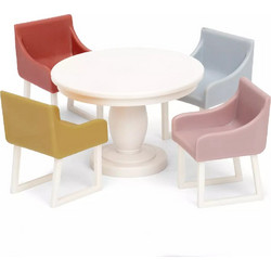 Lundby Σετ Τραπεζαρίας με Καρέκλες για Κουκλόσπιτο