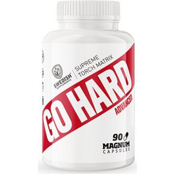 Swedish Supplements Go Hard Advanced Συμπλήρωμα Διατροφής HCA Πράσινο Τσάι Πράσινο Καφέ 90 Κάψουλες