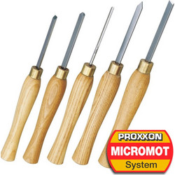 PROXXON 27023 σετ σκαρπέλα ξυλότορνου HSS 5τεμ