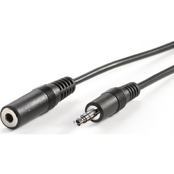 VALUE 3.5mm Extension Cable, M - F, black, 5 m - 11.99.4355