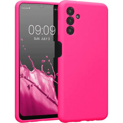 KW Θήκη Rubberized Back Cover Σιλικόνης για Samsung Galaxy A13 5G / A04S - Neon Pink