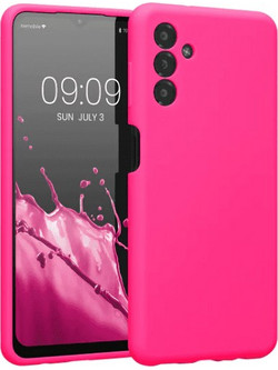KW Θήκη Rubberized Back Cover Σιλικόνης για Samsung Galaxy A13 5G / A04S - Neon Pink