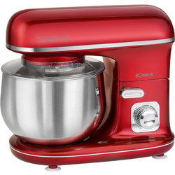 Bomann KM 6010 CB Red Κουζινομηχανή 1100W με Ανοξείδωτο Κάδο 5lt