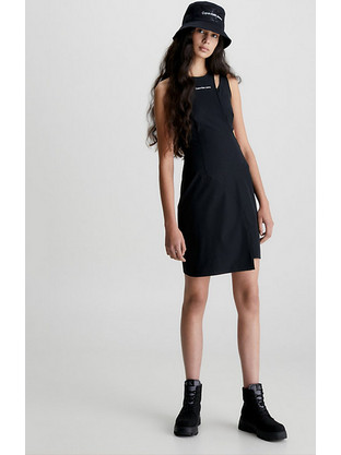 Calvin Klein Mini Καλοκαιρινό Καθημερινό Φόρεμα Μαύρο J20J220760-BEH