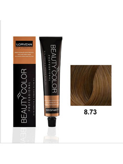 Lorvenn Beauty Color 8.73 Ξανθό Ανοιχτό Tobacco Μόνιμη Βαφή Μαλλιών 70ml
