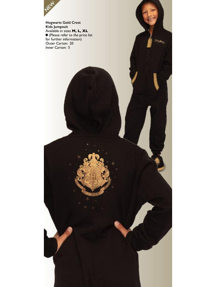 HARRY POTTER - Hogwarts Gold - Jumpsuit Kids (7-9yo)